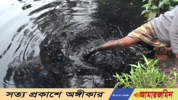 মাধবপুরে শিল্পবর্জ্যের ভয়াবহ দূষণে পরিবেশ হুমকির মুখে, ল্যাব টেস্টে মিলেছে দুষণ।